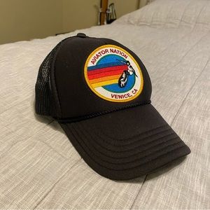 Aviator nation Venice black trucker hat